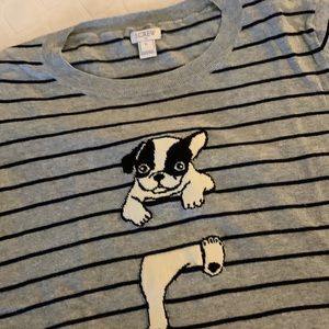 J. Crew cotton teddy sweater